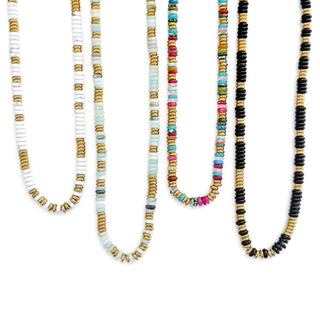 Joan Multi Color Beaded Stone Necklace || Choose Color - Simply Sunflowers