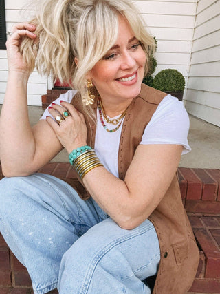 Joan Multi Color Beaded Stone Necklace || Choose Color - Simply Sunflowers