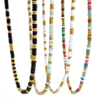 Joan Multi Color Beaded Stone Necklace || Choose Color - Simply Sunflowers