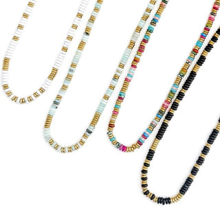 Joan Multi Color Beaded Stone Necklace || Choose Color - Simply Sunflowers