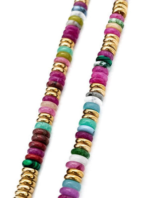 Joan Multi Color Beaded Stone Necklace || Choose Color - Simply Sunflowers