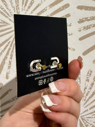 Juliet Clear Studs - Simply Sunflowers