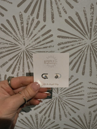 Juliet Clear Studs - Simply Sunflowers