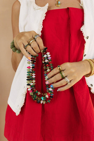 Kaleidoscope Beaded Necklace - Simply Sunflowers