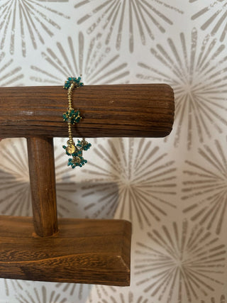 Kate Aqua Beaded Bracelet - Simply Sunflowers