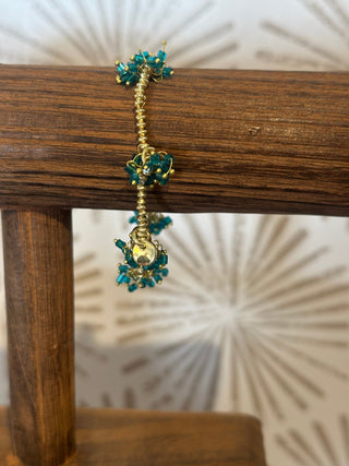 Kate Aqua Beaded Bracelet - Simply Sunflowers