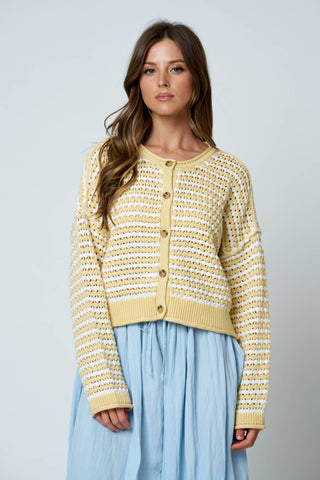 Kenzie Striped Cardigan - Simply Sunflowers