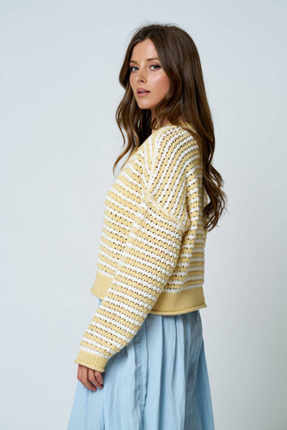 Kenzie Striped Cardigan - Simply Sunflowers
