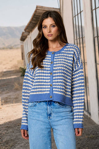 Kenzie Striped Cardigan - Simply Sunflowers