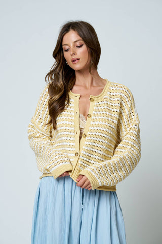 Kenzie Striped Cardigan - Simply Sunflowers
