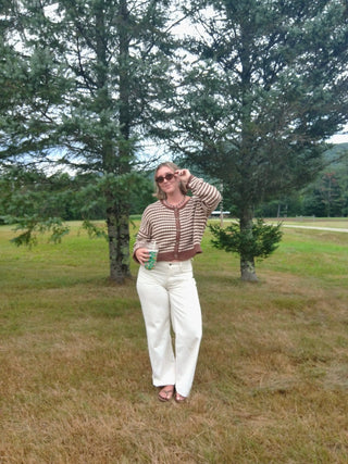 Kenzie Striped Cardigan - Simply Sunflowers