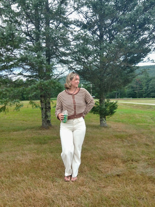 Kenzie Striped Cardigan - Simply Sunflowers