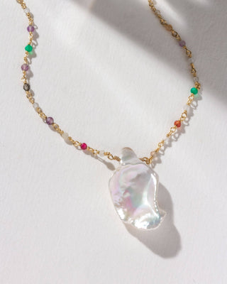 Keshi Necklace - Simply Sunflowers