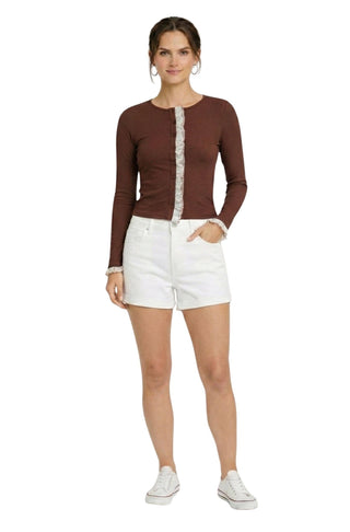 Laced Up Cardigan - Simply Sunflowers