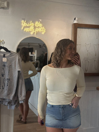 Lacy Long Sleeve - Simply Sunflowers