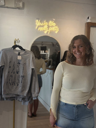 Lacy Long Sleeve - Simply Sunflowers