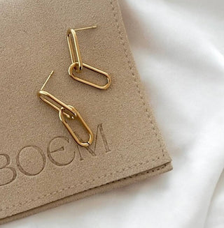 Lennox Paperclip Earrings  - Simply Sunflowers