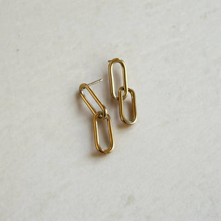 Lennox Paperclip Earrings  - Simply Sunflowers