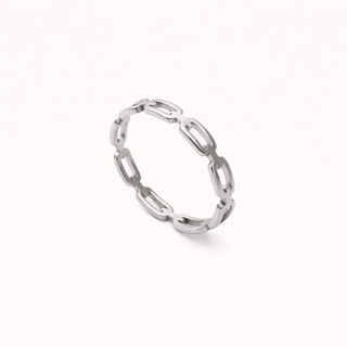 Lesslie Silver Link Ring - Simply Sunflowers