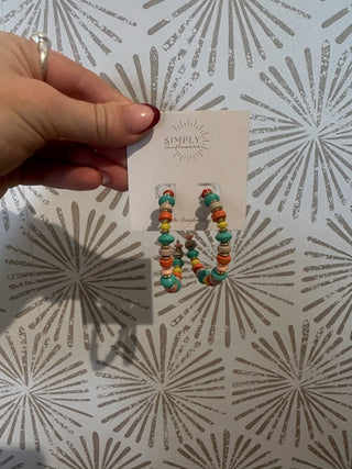 Lilac Beaded Earrings - Simply Sunflowers