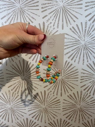 Lilac Beaded Earrings - Simply Sunflowers