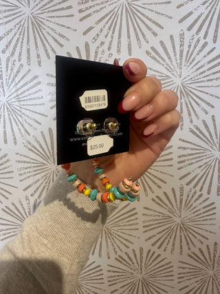 Lilac Beaded Earrings - Simply Sunflowers