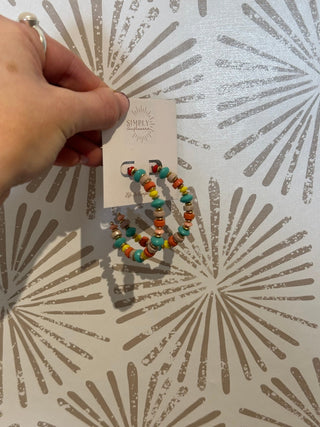 Lilac Beaded Earrings - Simply Sunflowers