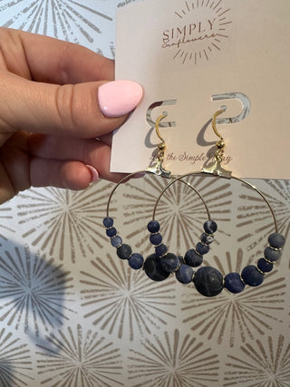 Lindsay Gemstone Earrings - Simply Sunflowers