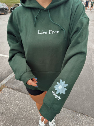Live Free Hoodie - Simply Sunflowers