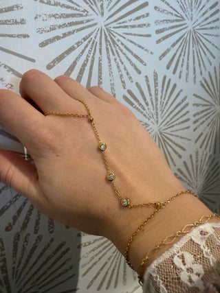 Looking Luxe Hand Chain - Simply Sunflowers