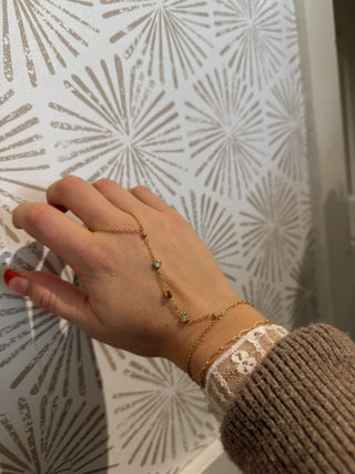 Looking Luxe Hand Chain - Simply Sunflowers