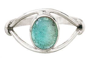 Lost In Your Eyes Sterling Silver Apatite Ring - Simply Sunflowers