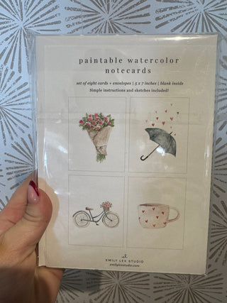 Love Letters Paintable Notecard - Simply Sunflowers