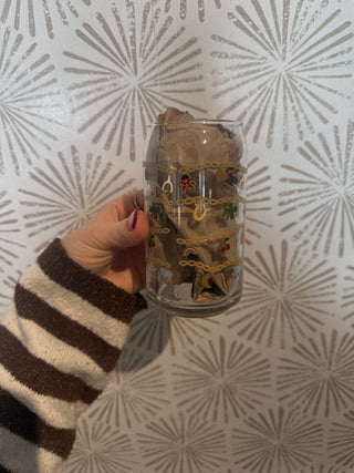 Lucky Charm Bracelet Glass Tumbler - Simply Sunflowers