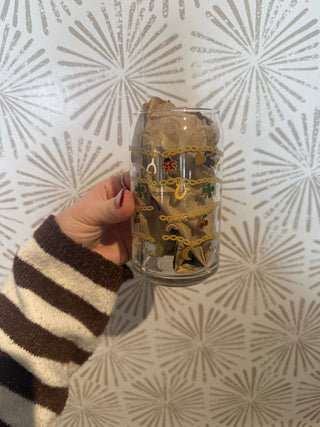 Lucky Charm Bracelet Glass Tumbler - Simply Sunflowers