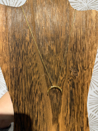 Lunula Amulet Necklace - Simply Sunflowers