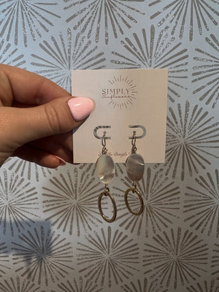 Lustre Loop Earrings - Simply Sunflowers