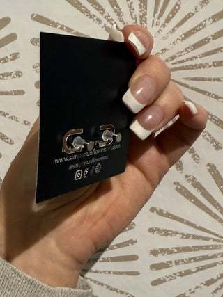 Madison Clear Studs - Simply Sunflowers