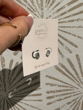 Madison Clear Studs - Simply Sunflowers