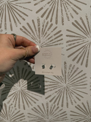 Madison Clear Studs - Simply Sunflowers