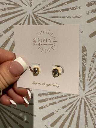 Madison Gold Earrings - Simply Sunflowers