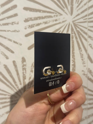 Madison Sapphire Studs - Simply Sunflowers