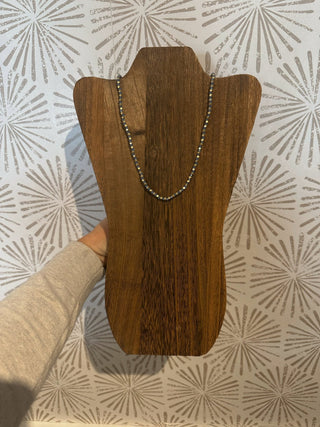 Maren Blue and Gold Beaded Necklace - Simply Sunflowers