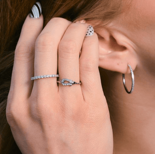 Merit Silver Crystal Ring - Simply Sunflowers
