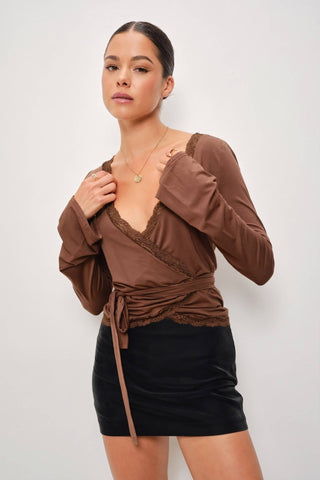 Mika Wrap Top - Simply Sunflowers