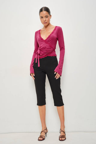 Mika Wrap Top - Simply Sunflowers