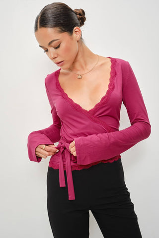 Mika Wrap Top - Simply Sunflowers
