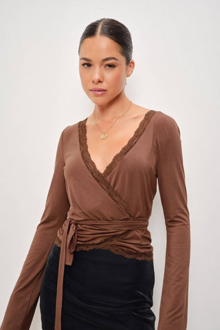 Mika Wrap Top - Simply Sunflowers
