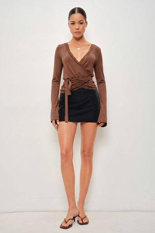 Mika Wrap Top - Simply Sunflowers