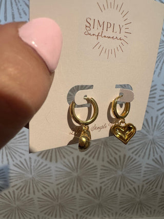 Milano Huggie Earring - Simply Sunflowers